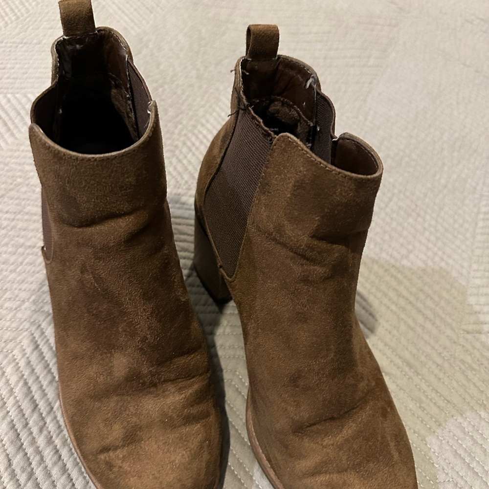 Brown Suede Ankle Boots